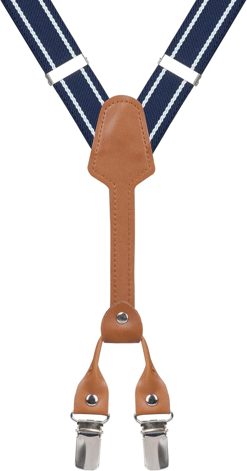 Action Ward Store Women's Suspenders - 1" Width - Y Back 4 Clip Skinny Ladies Suspenders - Image 2